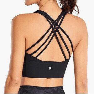 Strappy Sports Bras with Removable Pads